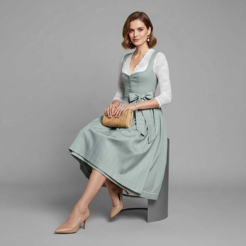Elegant Dirndl Dress | Women's Oktoberfest Costume