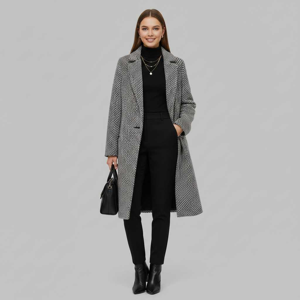 Elegant Long Wool Coat Women | Classic Winter Outerwear