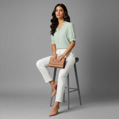 Elegant Puff Sleeve Blouse | Women's Summer Tops