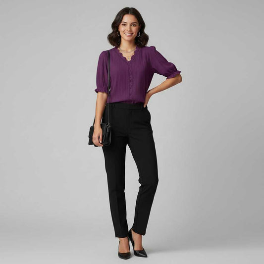 Elegant Puff Sleeve Blouse | Women's Summer Tops