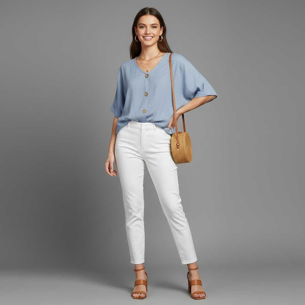 Elegant V-Neck Women's Blouse | Long Sleeve Fashion Top
