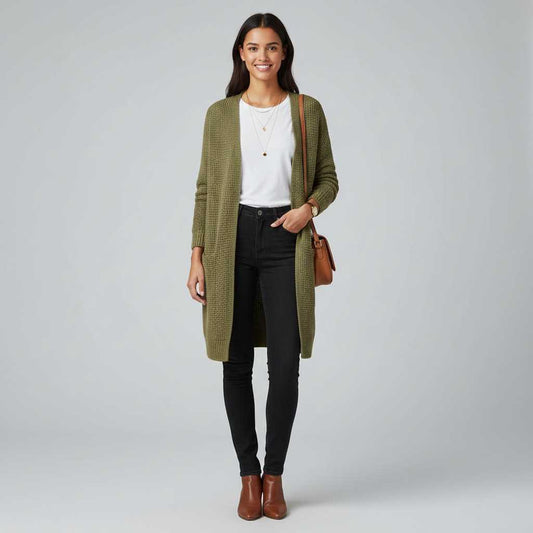 Elegant Women's Cashmere Cardigan | Stylish Layering Piece