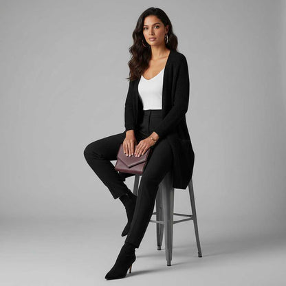 Elegant Women's Cashmere Cardigan | Stylish Layering Piece