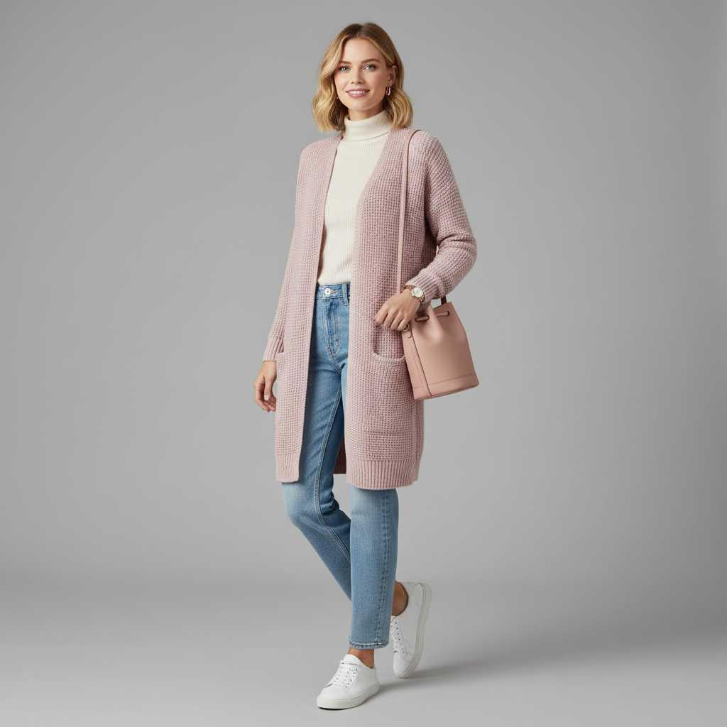 Elegant Women's Cashmere Cardigan | Stylish Layering Piece