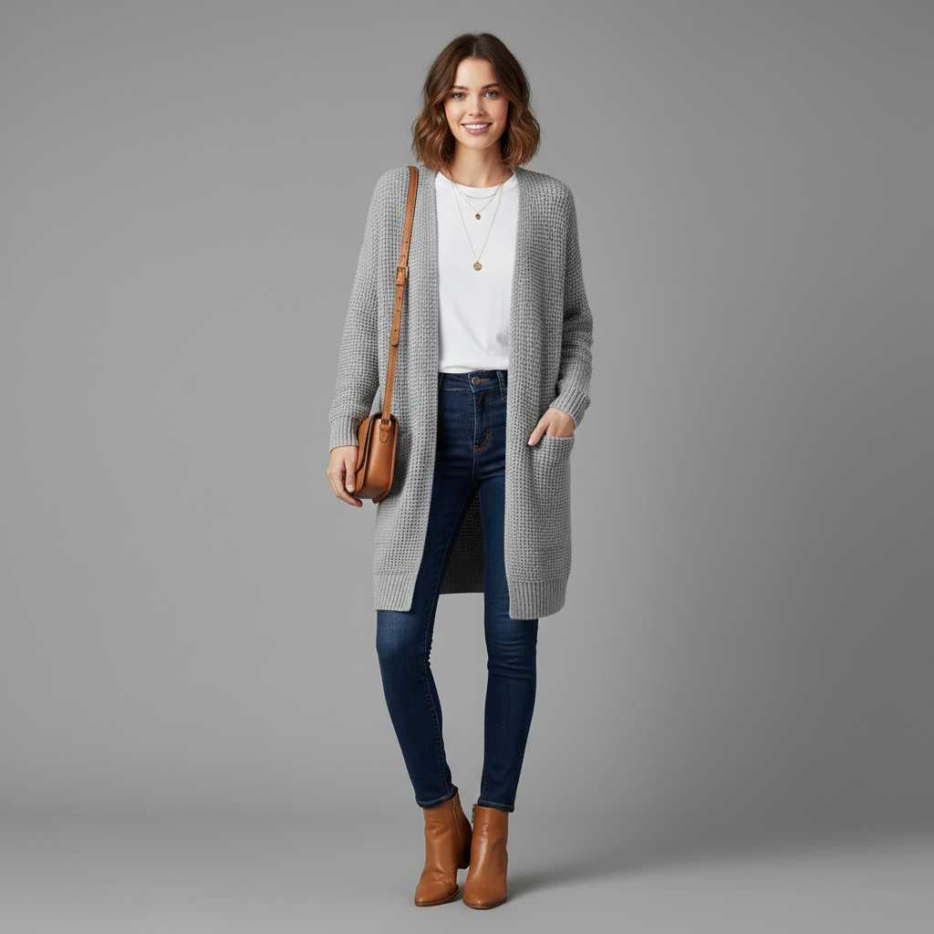 Elegant Women's Cashmere Cardigan | Stylish Layering Piece