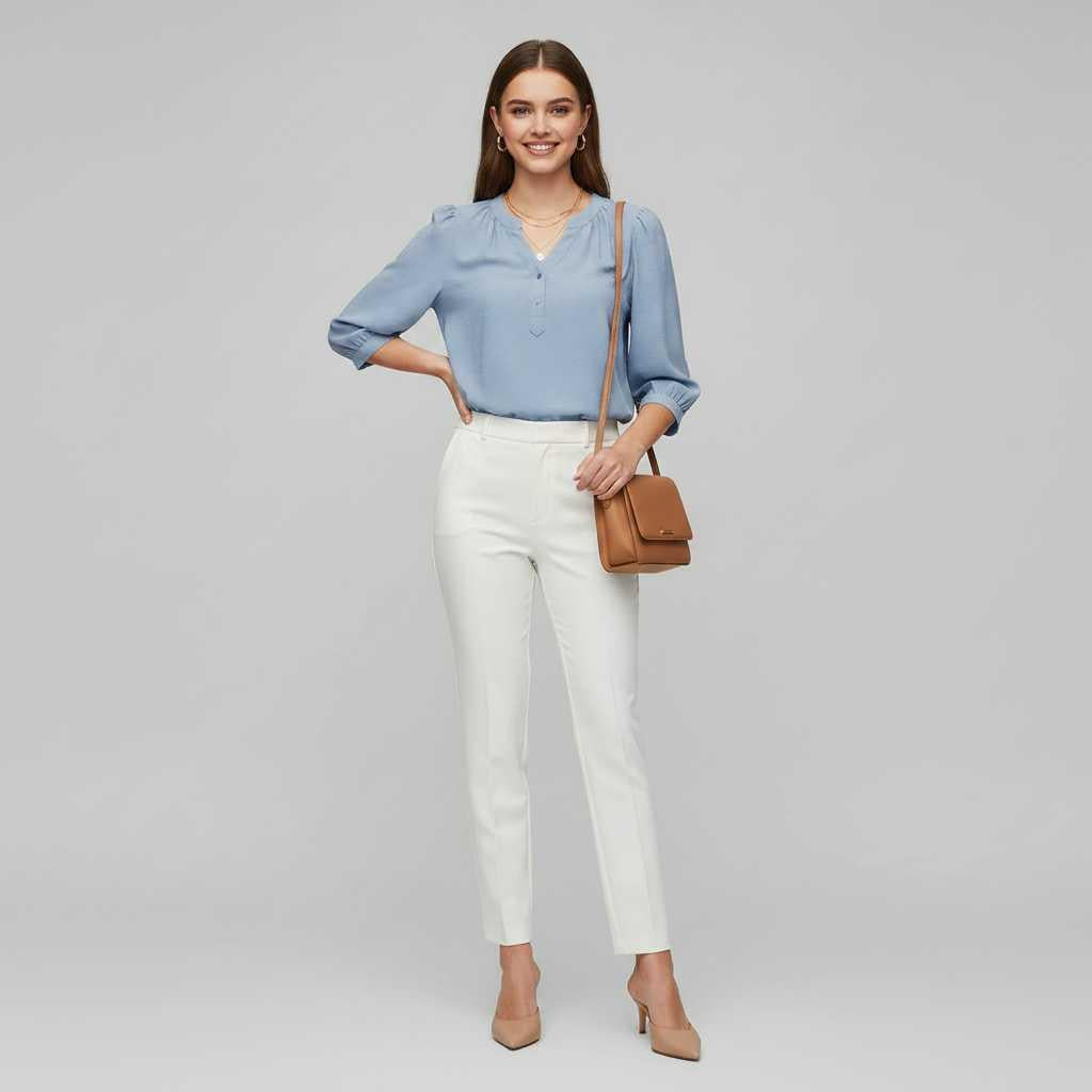 Silk Patchwork Women's Blouse | Versatile Fashion Top