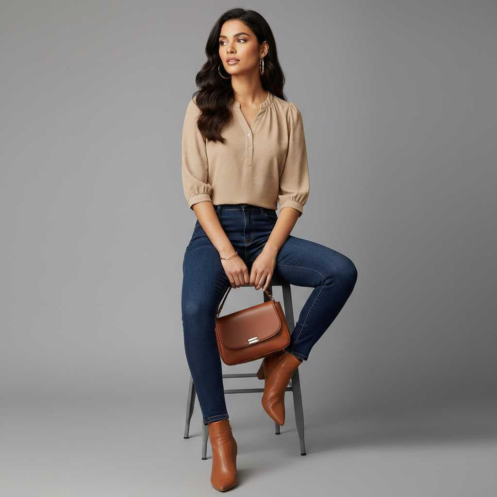 Silk Patchwork Women's Blouse | Versatile Fashion Top