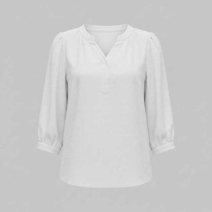 Silk Patchwork Women's Blouse | Versatile Fashion Top