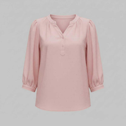 Silk Patchwork Women's Blouse | Versatile Fashion Top
