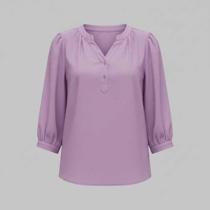 Silk Patchwork Women's Blouse | Versatile Fashion Top