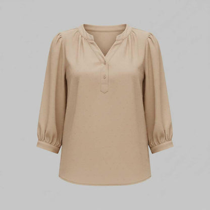 Silk Patchwork Women's Blouse | Versatile Fashion Top